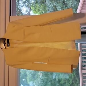 Zara Streamlined Blazer - Butter Yellow - Size SX